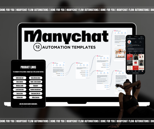 Ready-Made Manychat Automation Flows with Done for You Templates