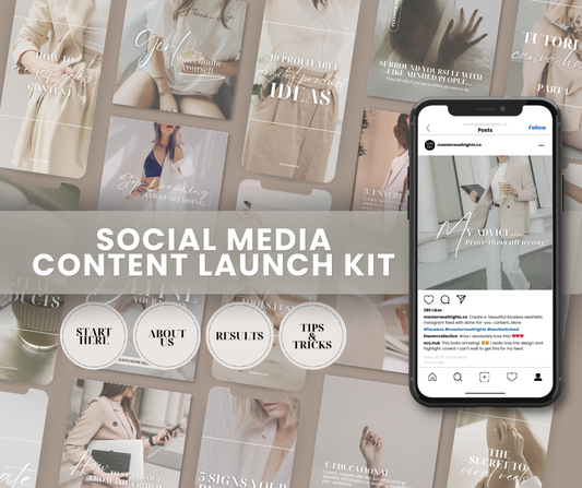 Light Social Media Content Launch Kit