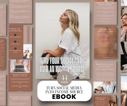 Turn Your Social Media Into An Income Source eBook