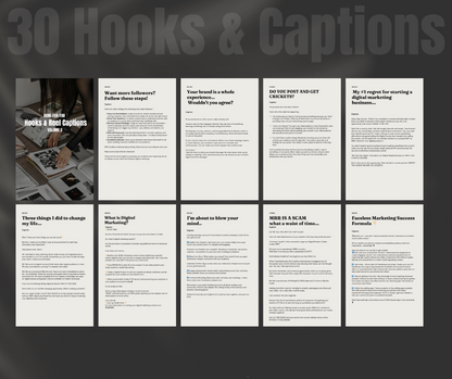 Vol 3. Instagram Reels, Hooks, Captions & Reel Covers