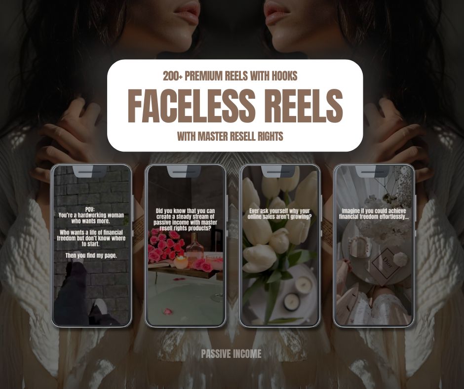 200+ Faceless Marketing Reels With DFY Hooks