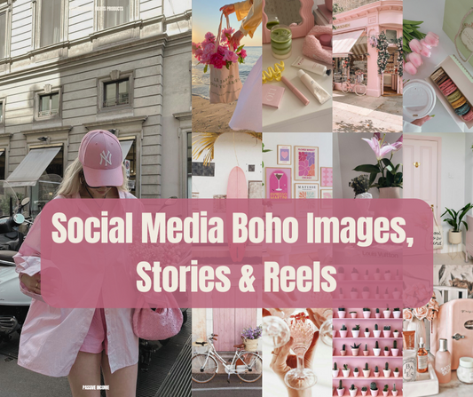 Social Media Boho Images, Stories & Reels